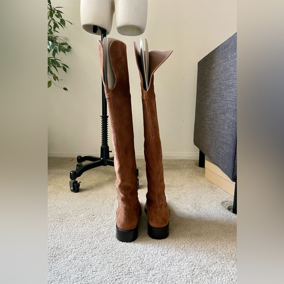 J.Crew Over the Knee Suede Riding Boots Rich Walnut STYLE #BA770
UPPER:LEATHER - Picture 4 of 9